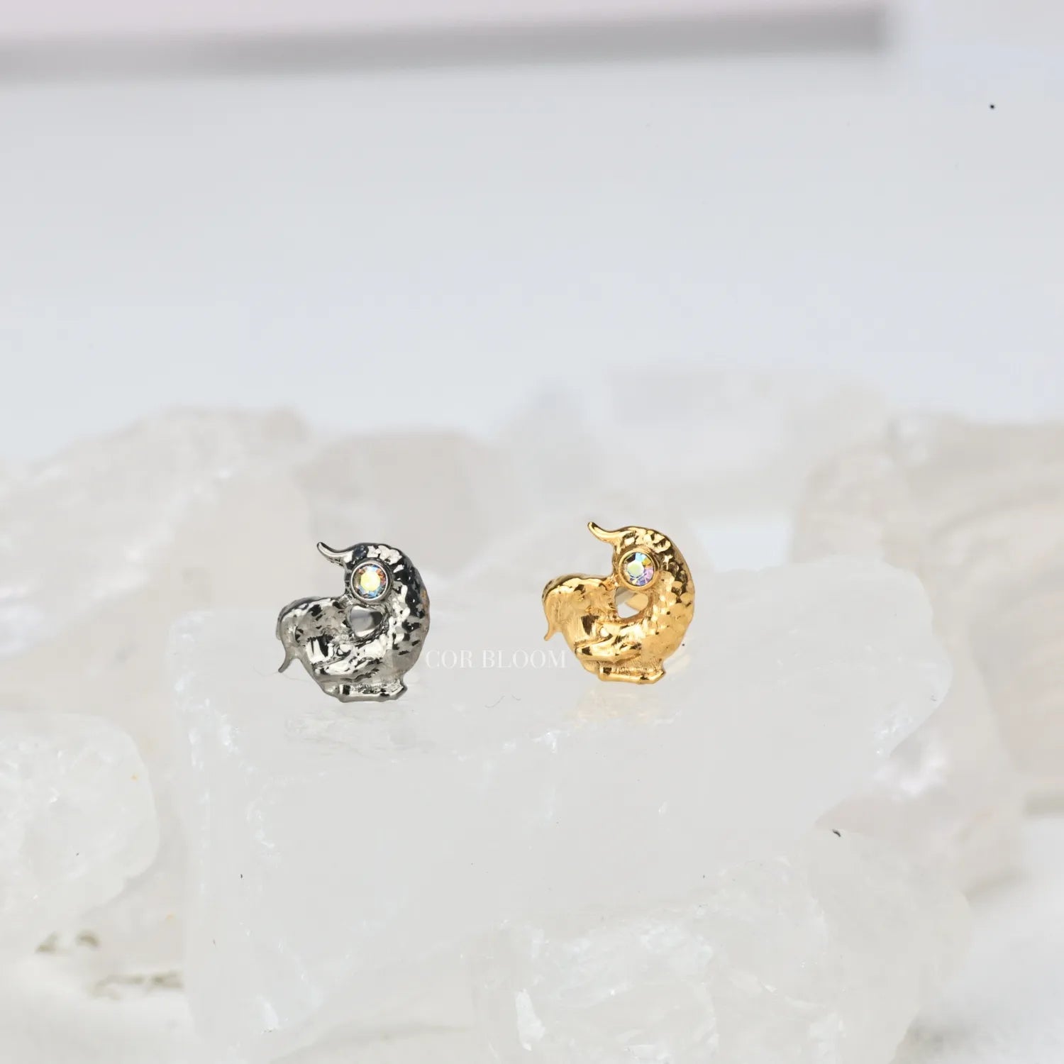 Titanium Capricorn Piercing Stud
