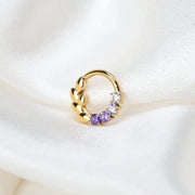 Titanium Jemma Ear Of Rice Clicker - Gradient Amethyst