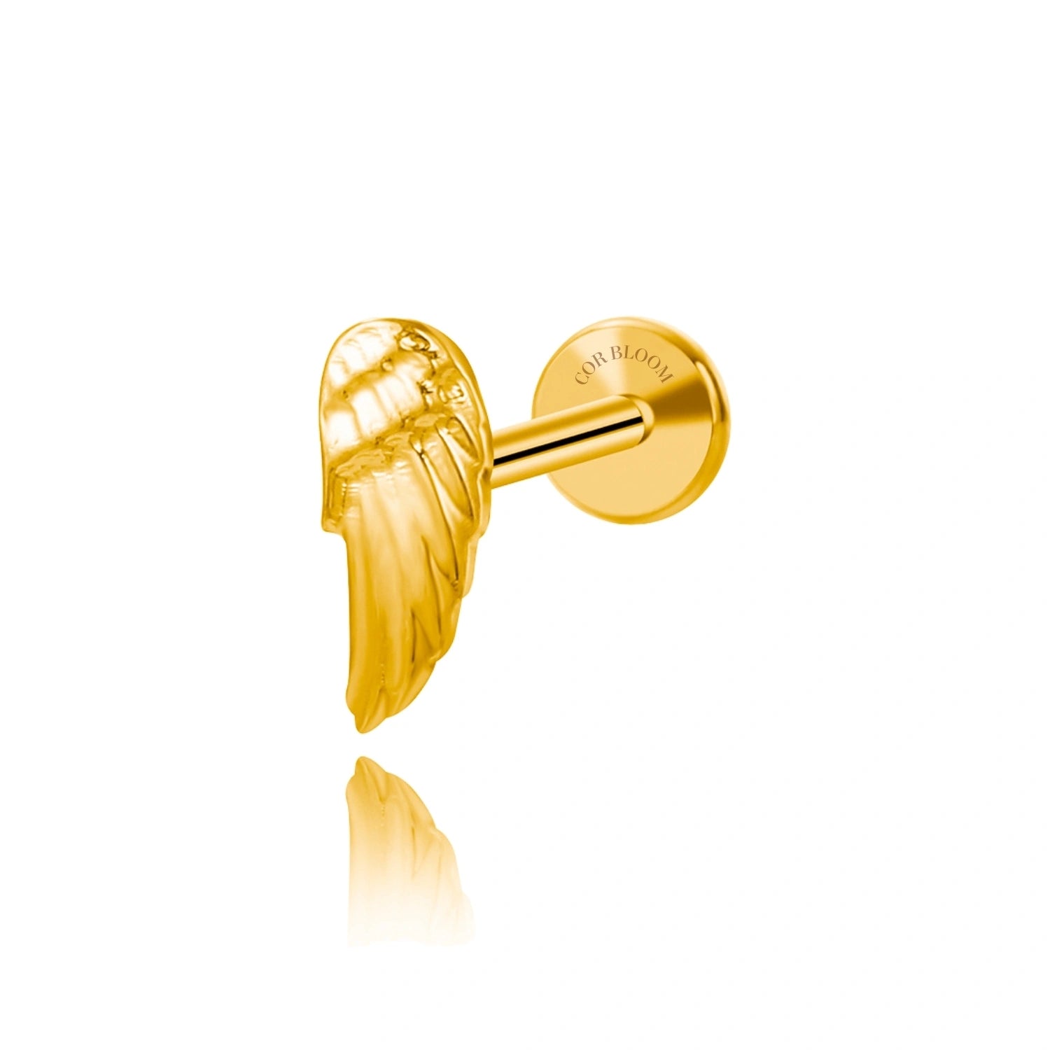 ASTM F-136 Titanium Mini Solid Str Flat Back Piercing For