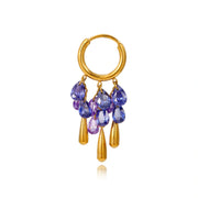 Titanium Kalliope Tanzanite & Amethyst Grape Cascade Clicker