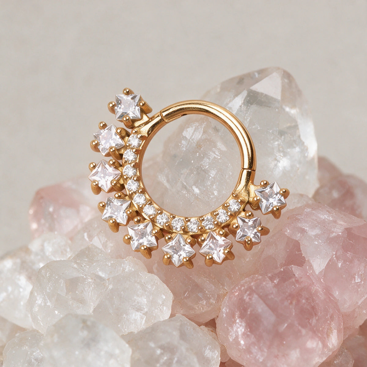 Callie-Quadratisch geschliffener Diamant-Clicker