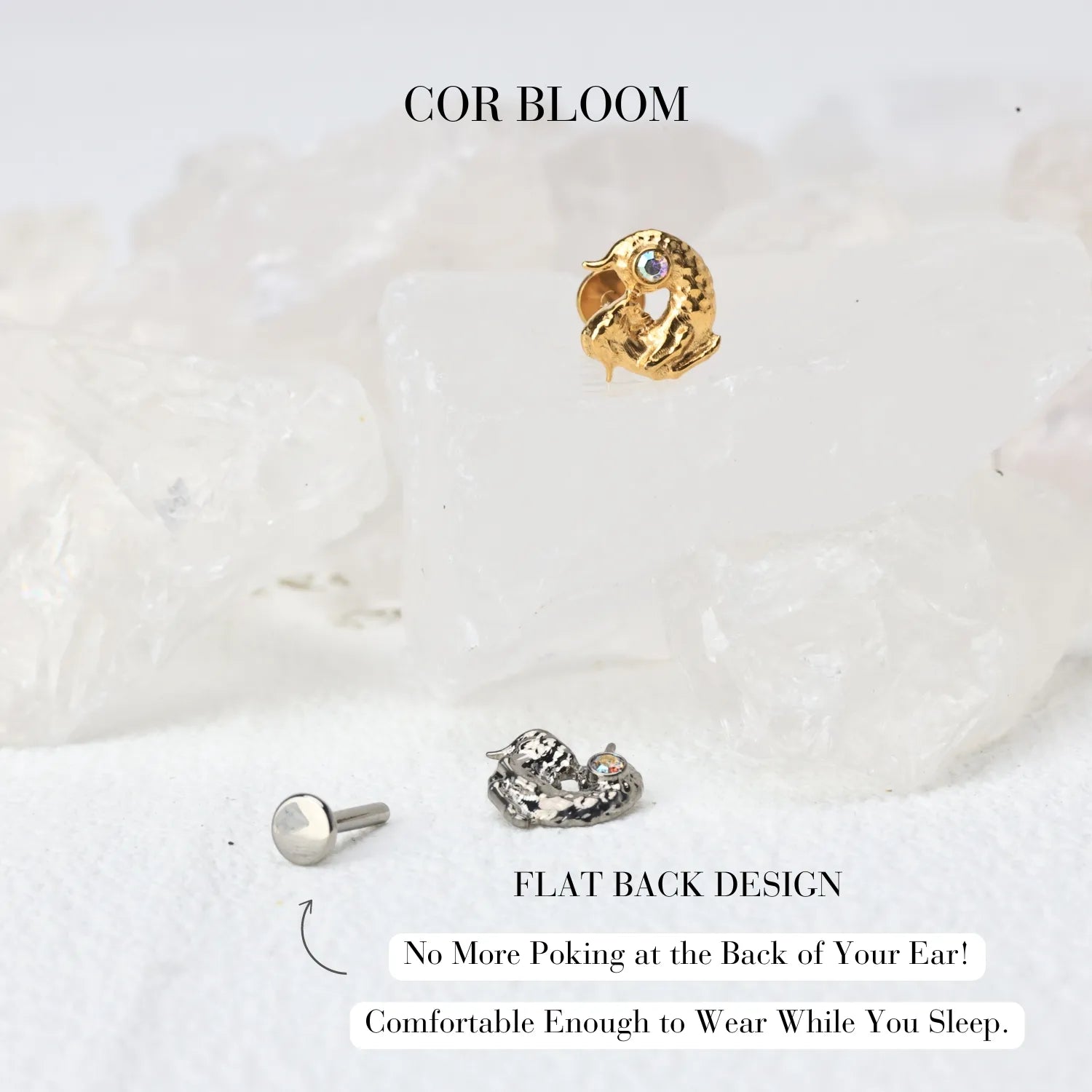 Titanium Capricorn Piercing Stud