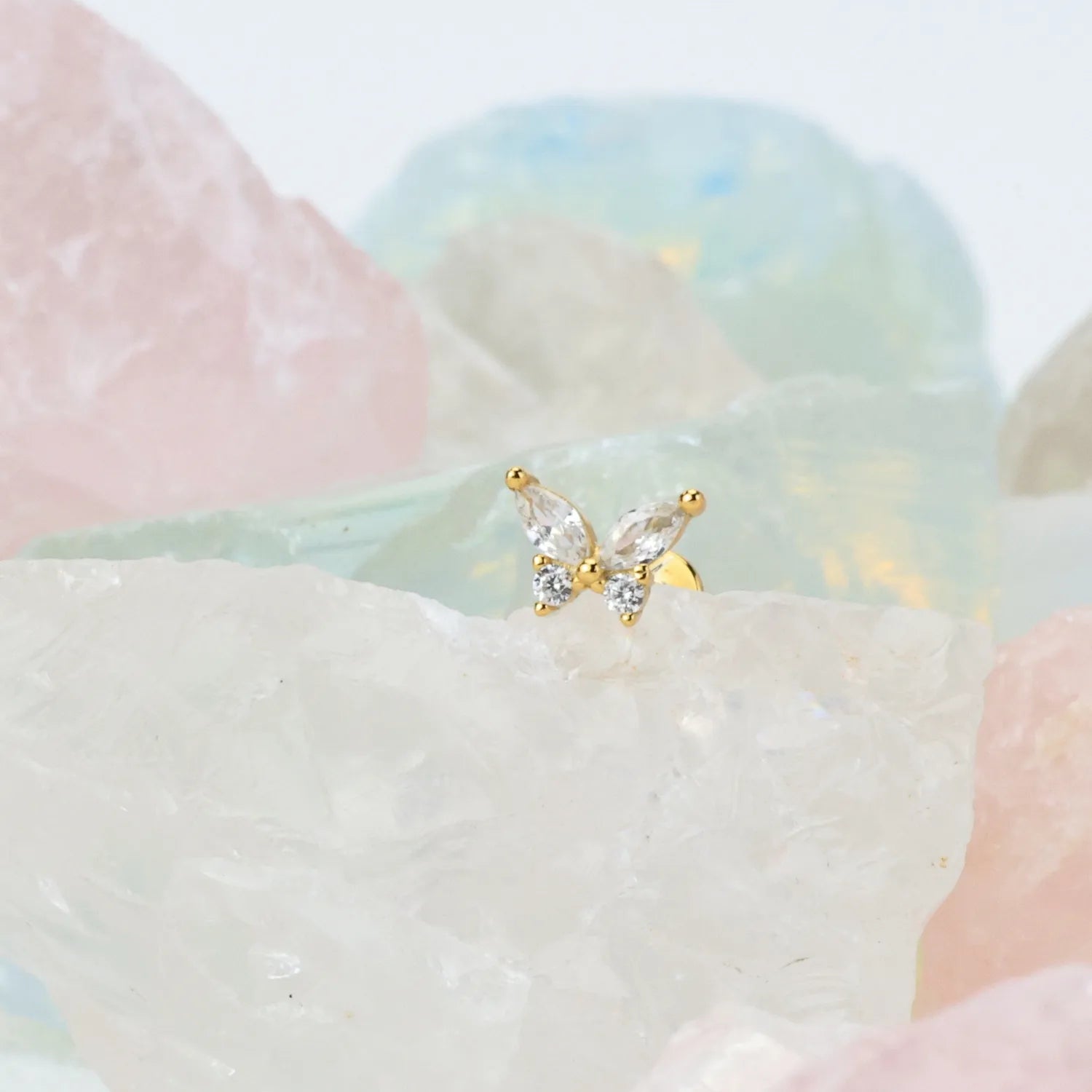 Magical Butterfly Flat Back Stud