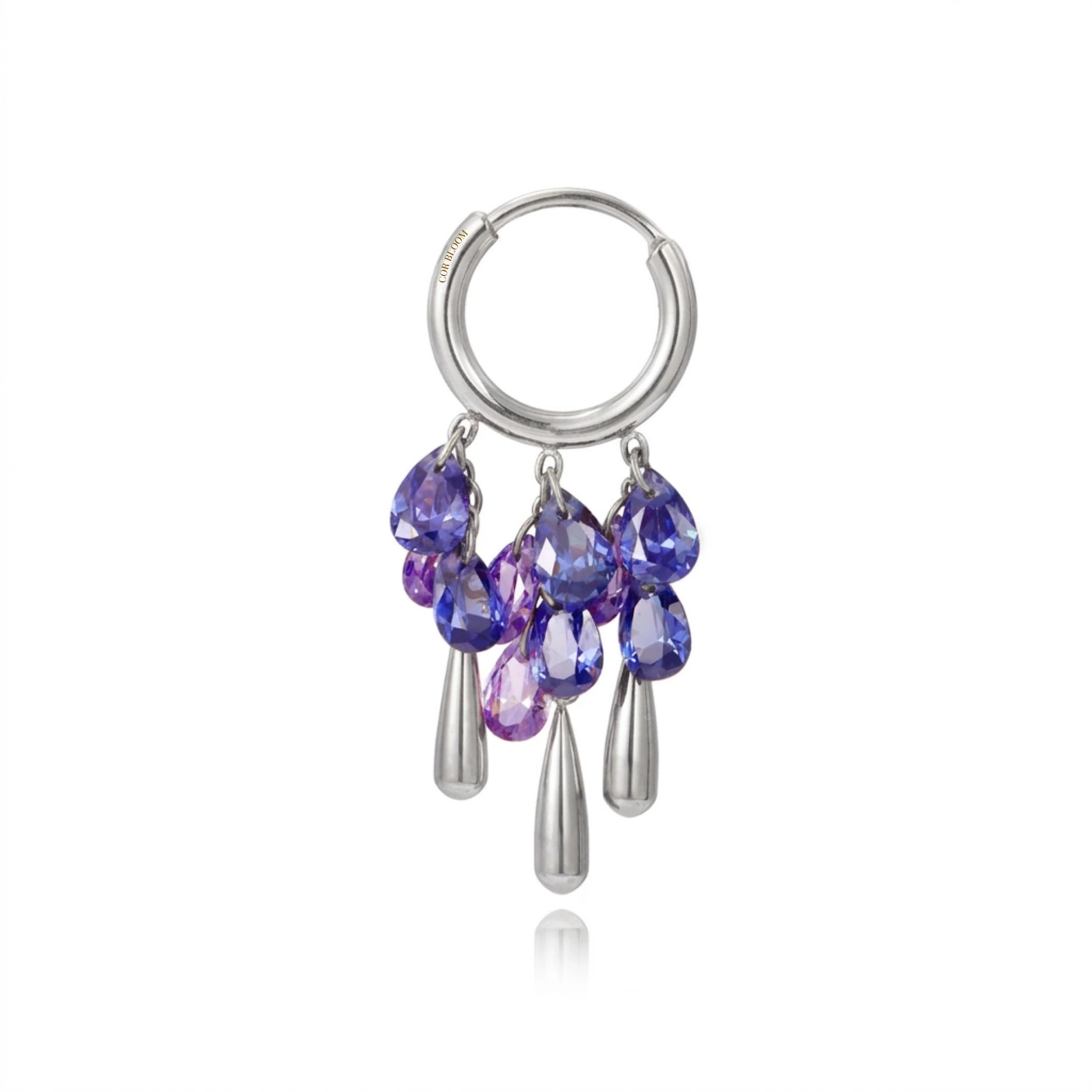 Titanium Kalliope Tanzanite & Amethyst Grape Cascade Clicker