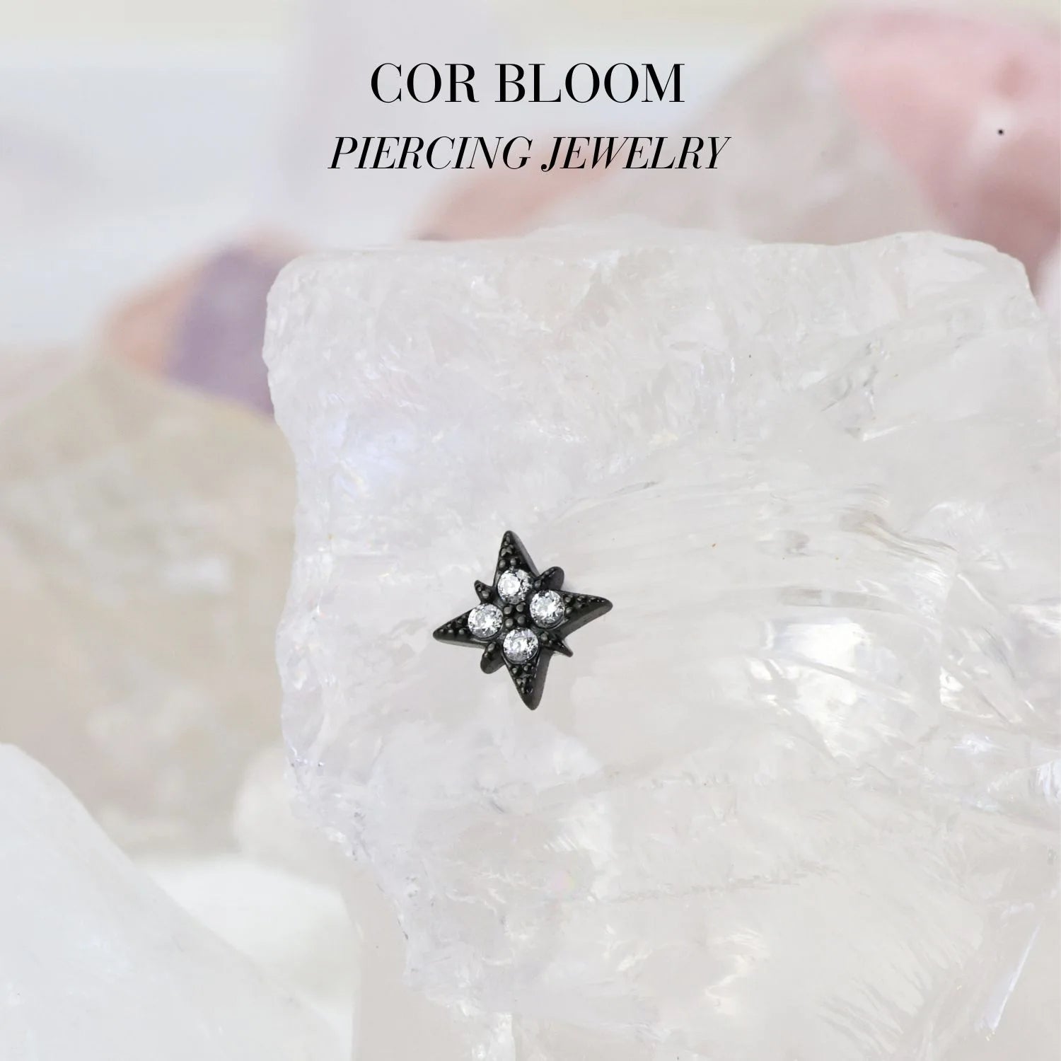 Diamond Northern Star Piercing Stud