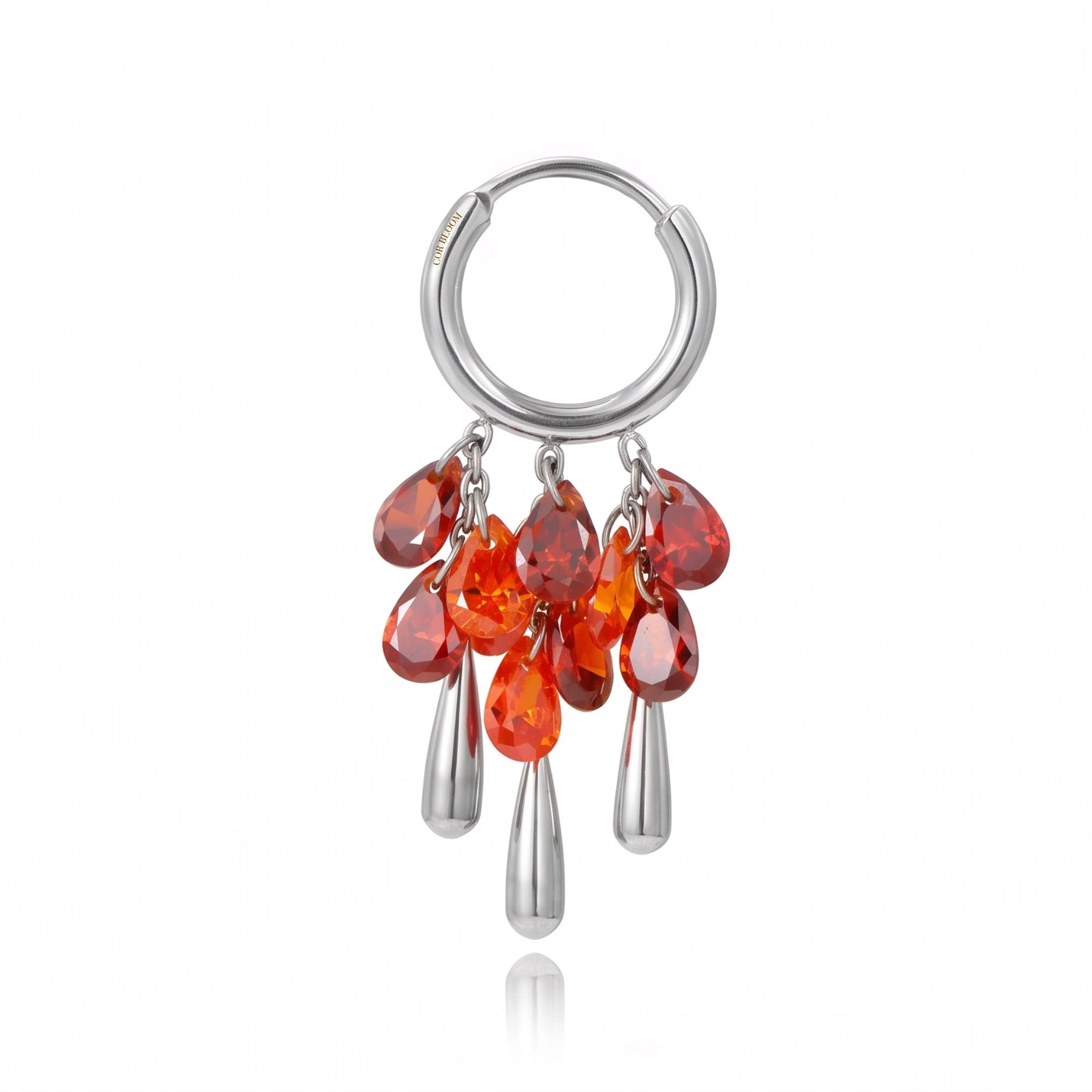 Titanium Kalliope Red Garnet Pomegranate Cascade Clicker