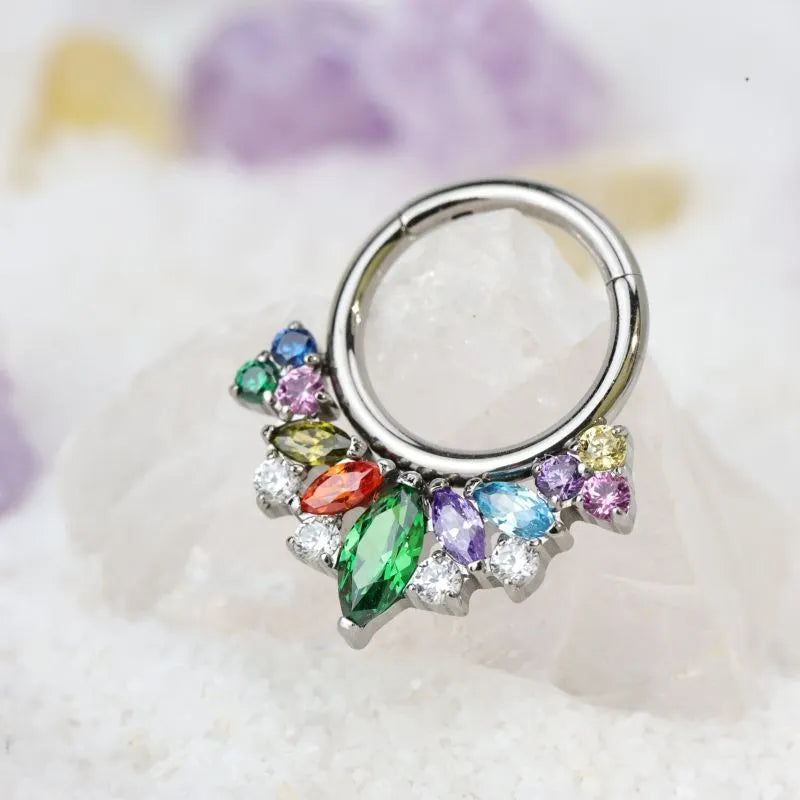 Titanium Celestia Marquise Crown Clicker - Phoenix