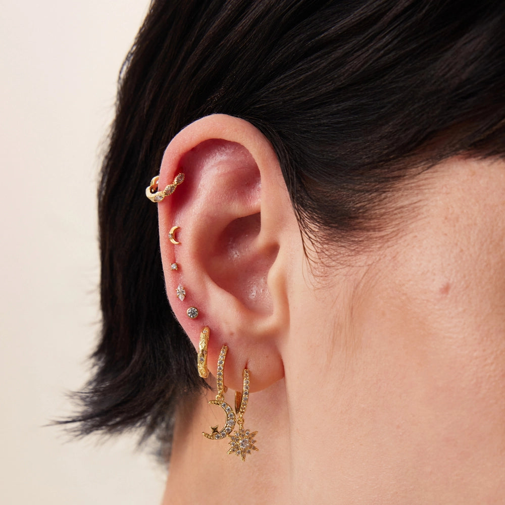Titanium Essential Forever Diamond Flat Back Stud
