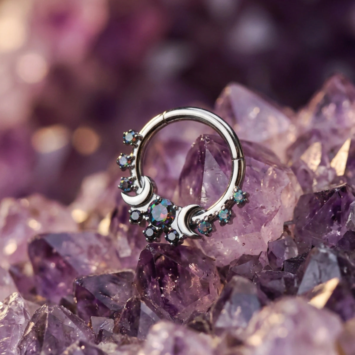Titanium Themis Star Cluster Clicker - Dark Iridescent