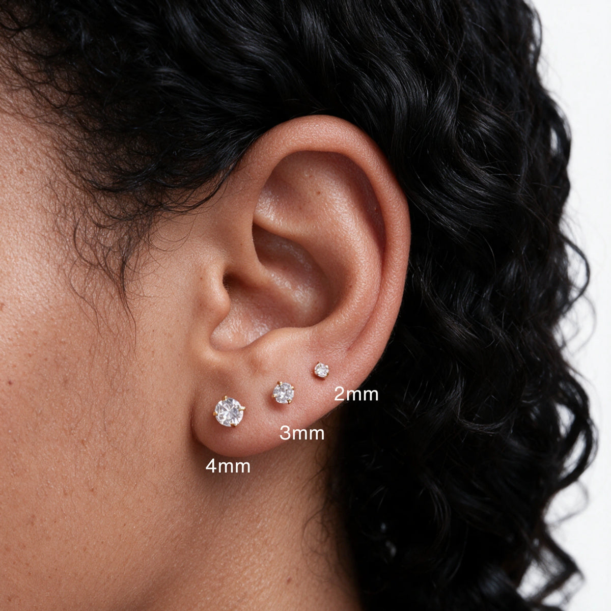 Titanium Criostal White CZ Set