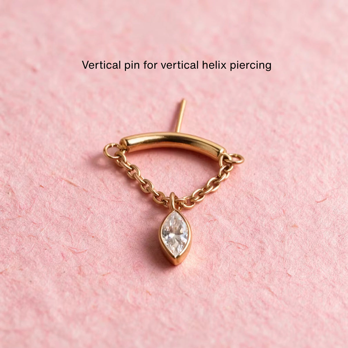 Titan-Ruth-Marquise-Hängestecker - Vertikal-Helix und versteckter Rook
