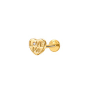 Titanium LOVE ME Stud