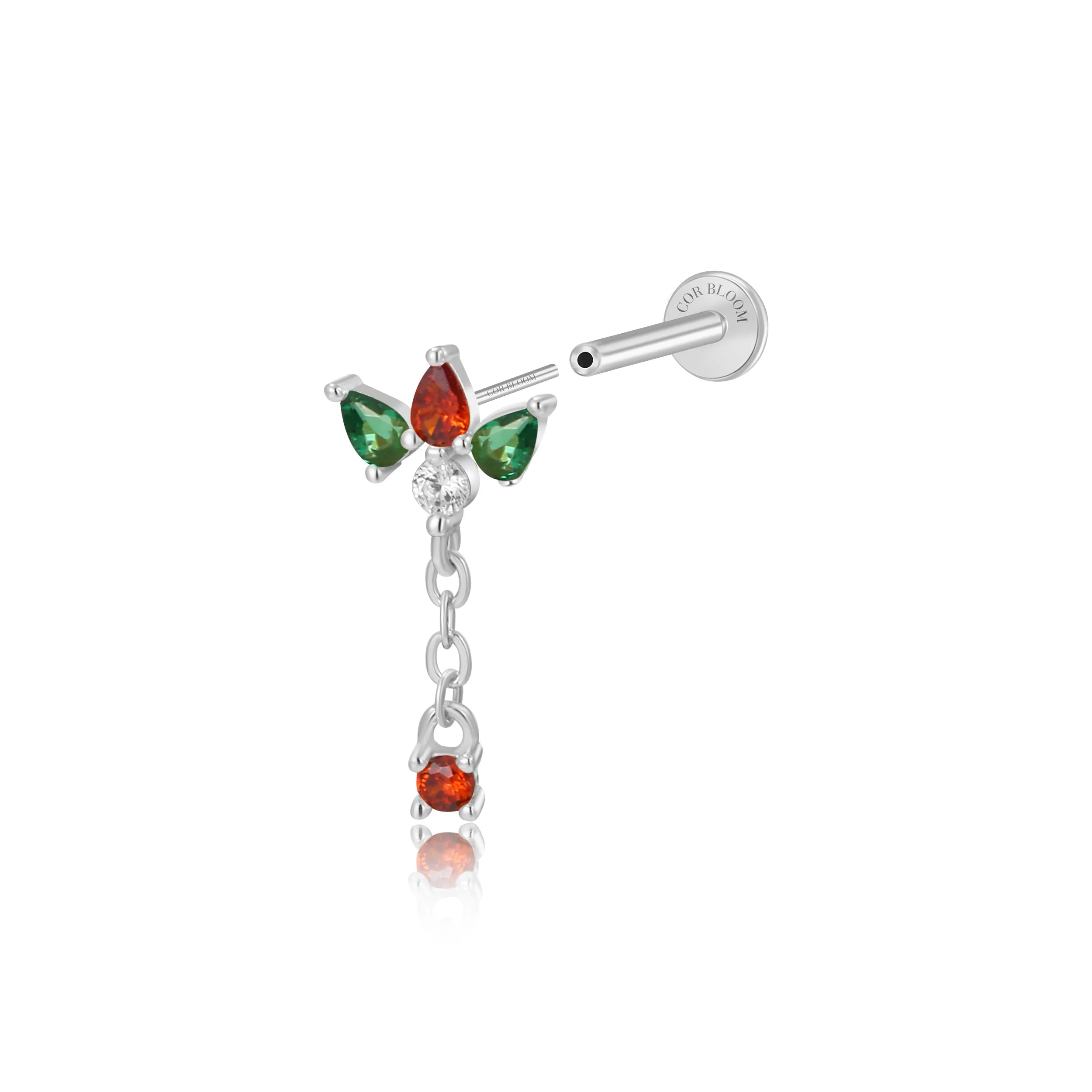 Jazmine Trio Pear Dangling Stud – Fiesta