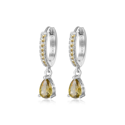 Peridot Perry Waterdrop Hoop Earrings