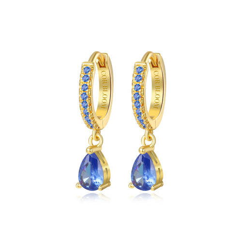 Tanzanite Perry Waterdrop Hoop Earrings