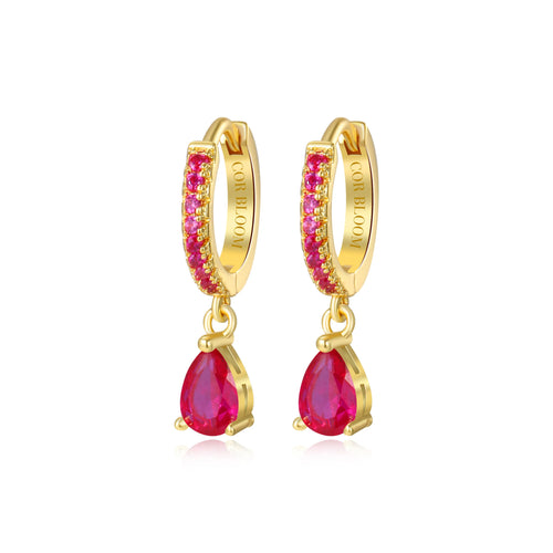 Ruby Perry Waterdrop Hoop Earrings