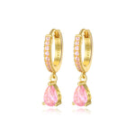 Perry-Tropfen-Creolen in Pink