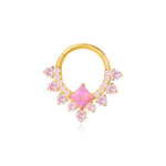 Titanium Persephone Princess Pink Opal Clicker