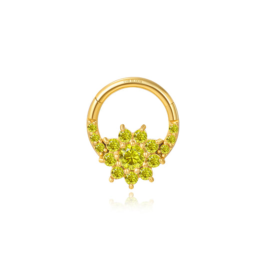 Emery Peridot Sunflower Clicker