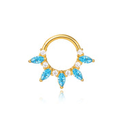 Gracelynn Aquamarine Marquise Gemstone Clicker