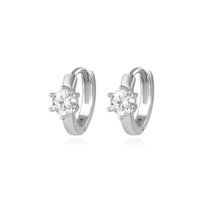 Simple Noa Diamond Hoop Earrings