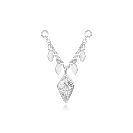 Amalthea Kite-Cut Diamond Chain Attachment •  Cartilage Dangling Chain