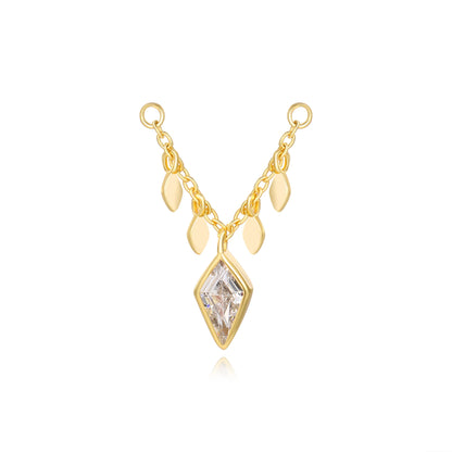 Amalthea Kite-Cut Diamond Chain Attachment •  Cartilage Dangling Chain