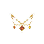 Helios Duo Chain - Red Garnet