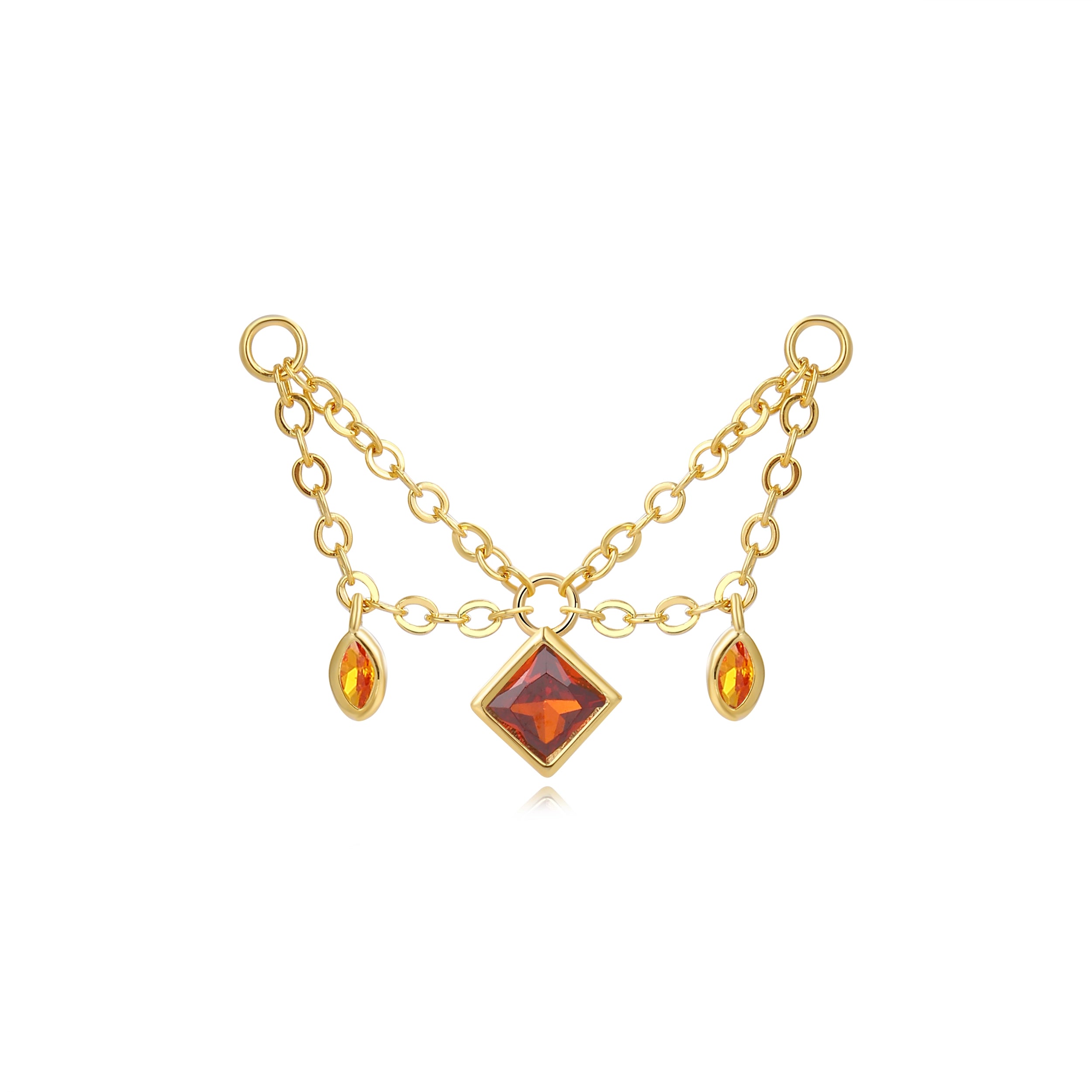 Helios Duo Chain - Red Garnet