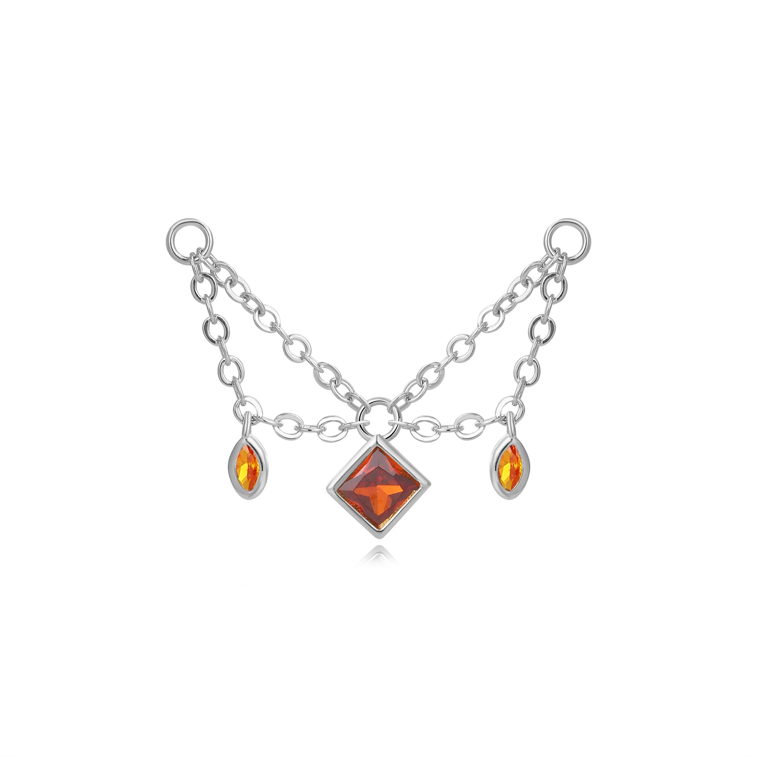 Helios Duo Chain - Red Garnet