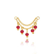 Adara Red Crystal Chain Attachment •  Helix Dangling Chain