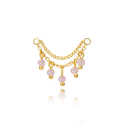 Adara Pink Crystal Chain Attachment •  Helix Dangling Chain
