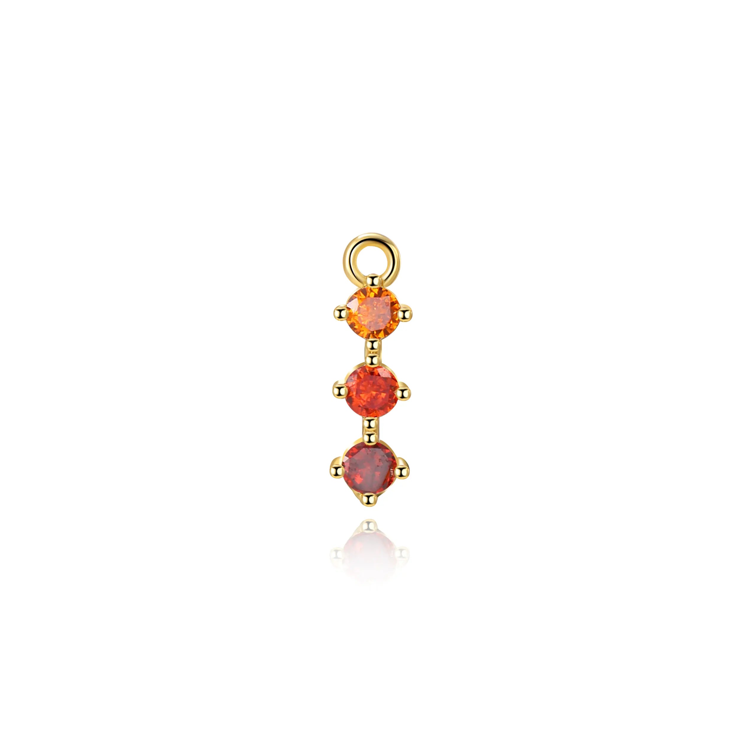 Everlee Sunset Flame Trinity Charm