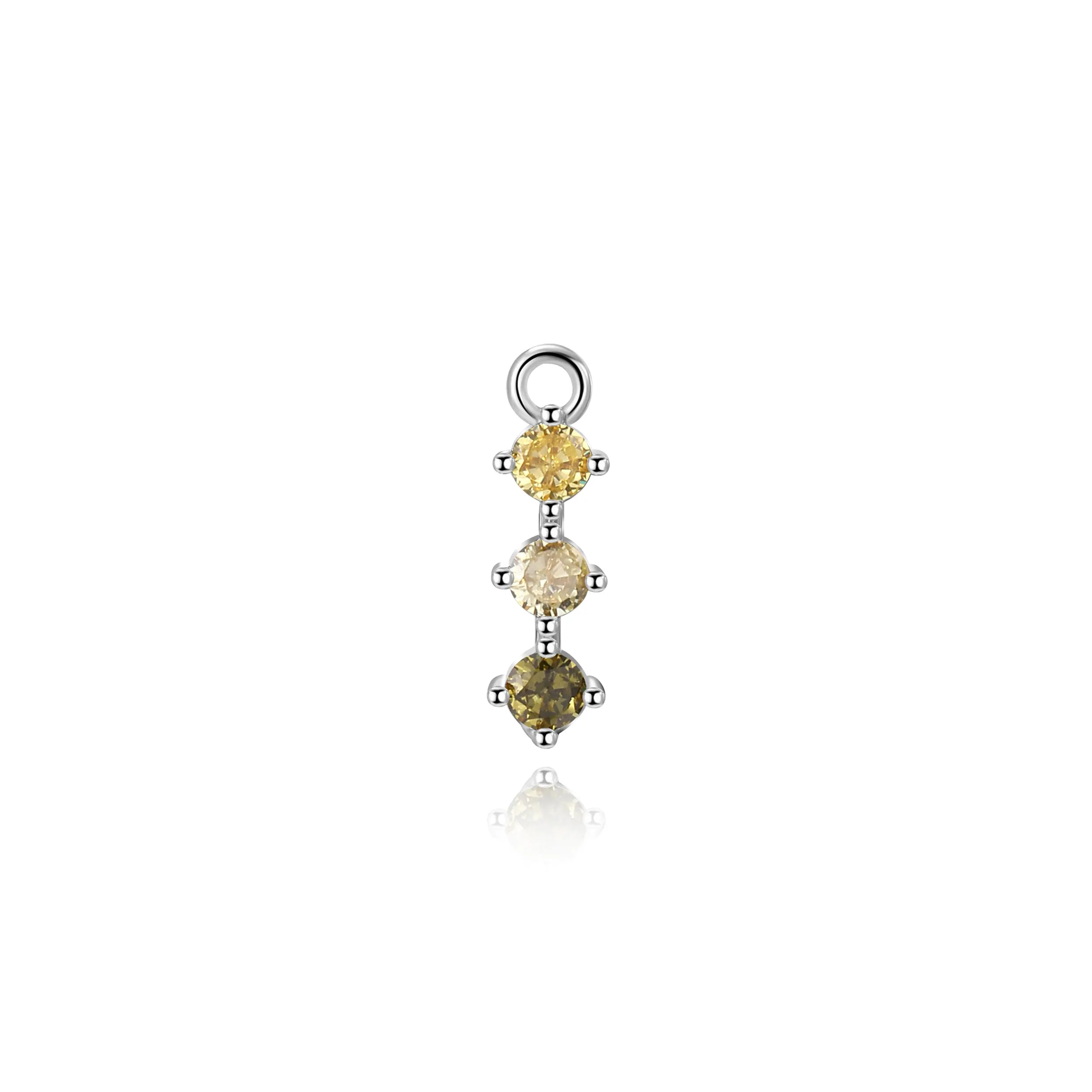 Everlee Peridot Aura Trinity Charm