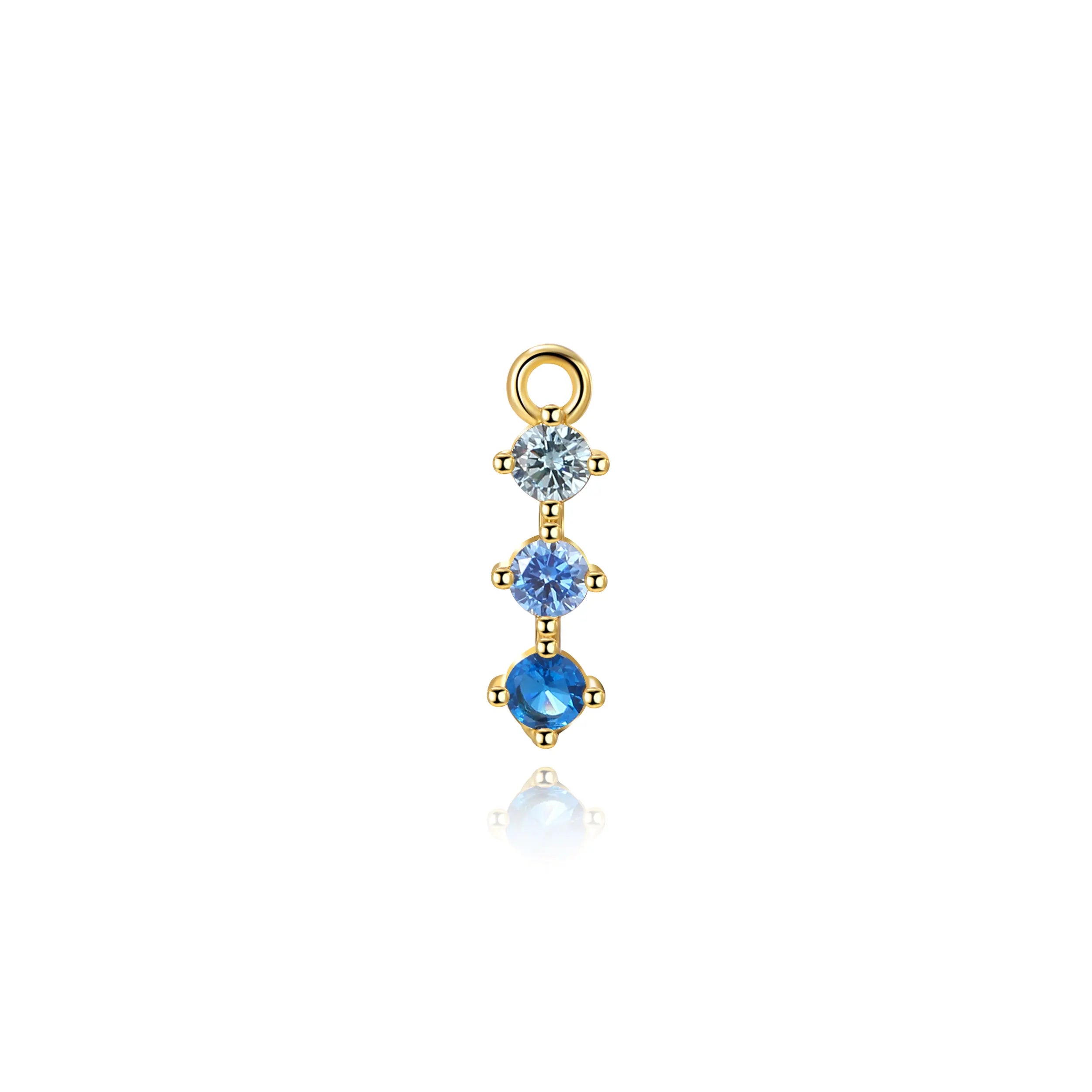 Everlee Aquamarine Azure Trinity Charm