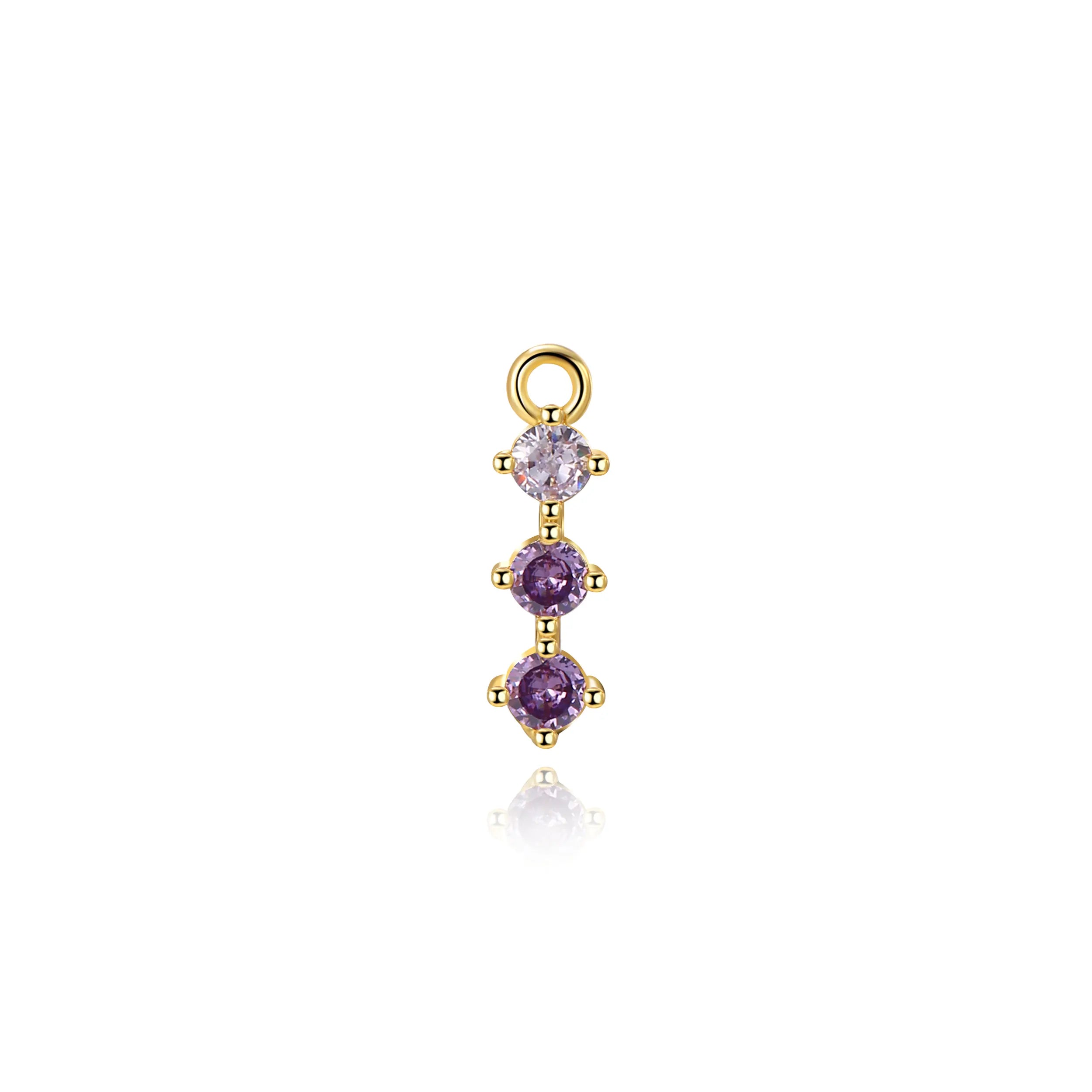 Everlee Violet Twilight Trinity Charm