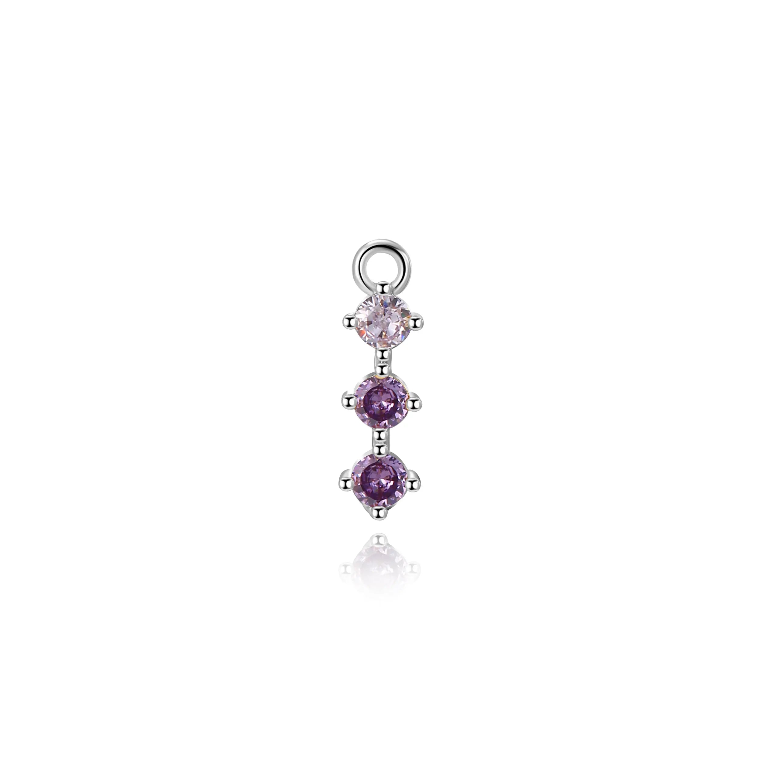 Everlee Violet Twilight Trinity Charm