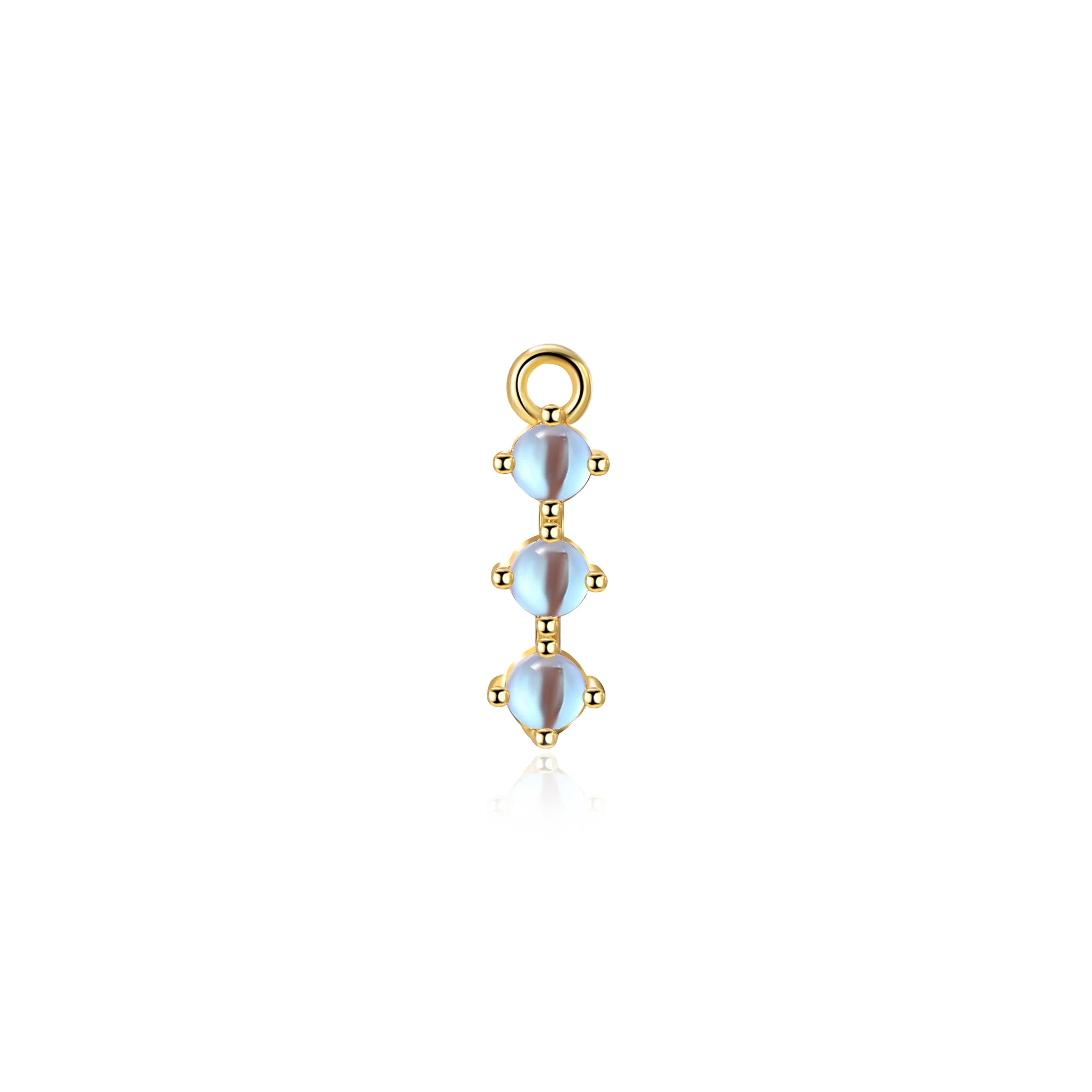 Everlee Moonstone Starlight Trinity Charm