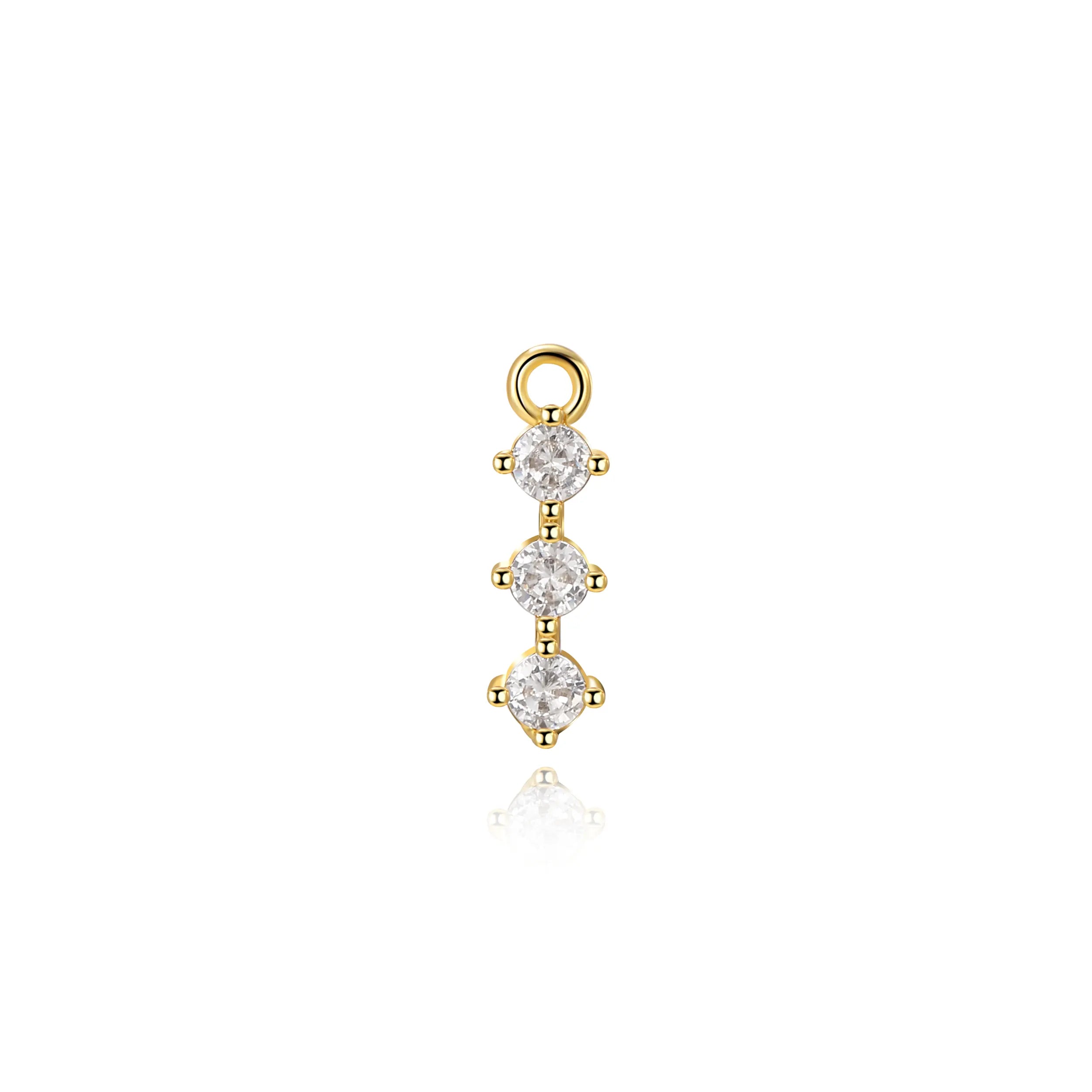 Everlee Diamond Glow Trinity Charm