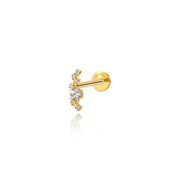 Titanium Mini Star Cluster Climbing Flat Back Earring