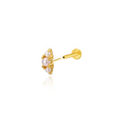 Lorelai Trio Pearl Flat Back Stud