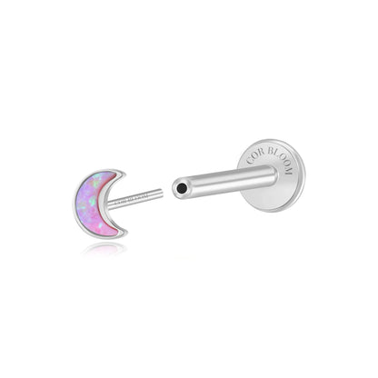 Titanium Violet Opal Moon Magic Flat Back Stud