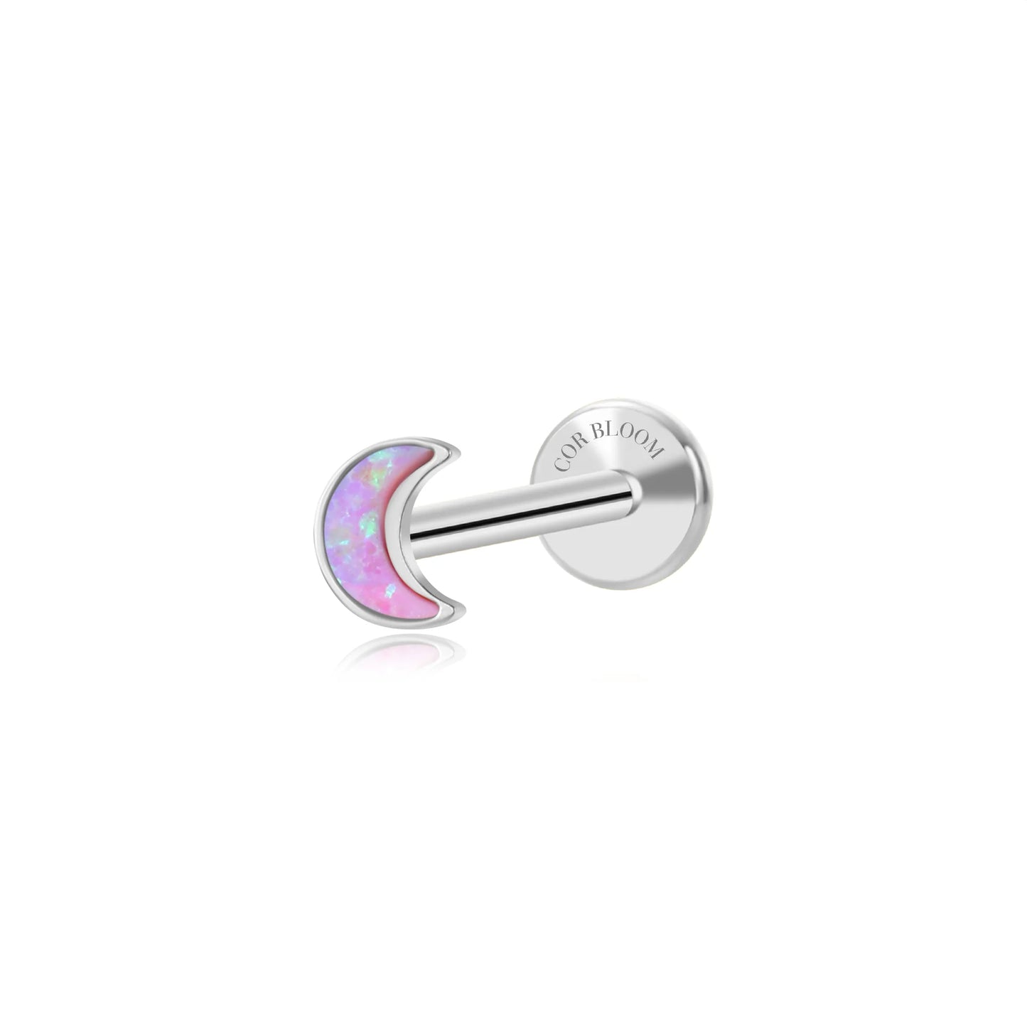 Titanium Violet Opal Moon Magic Flat Back Stud