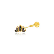 Titanium Atlas Dark Iridescent Crown Stud