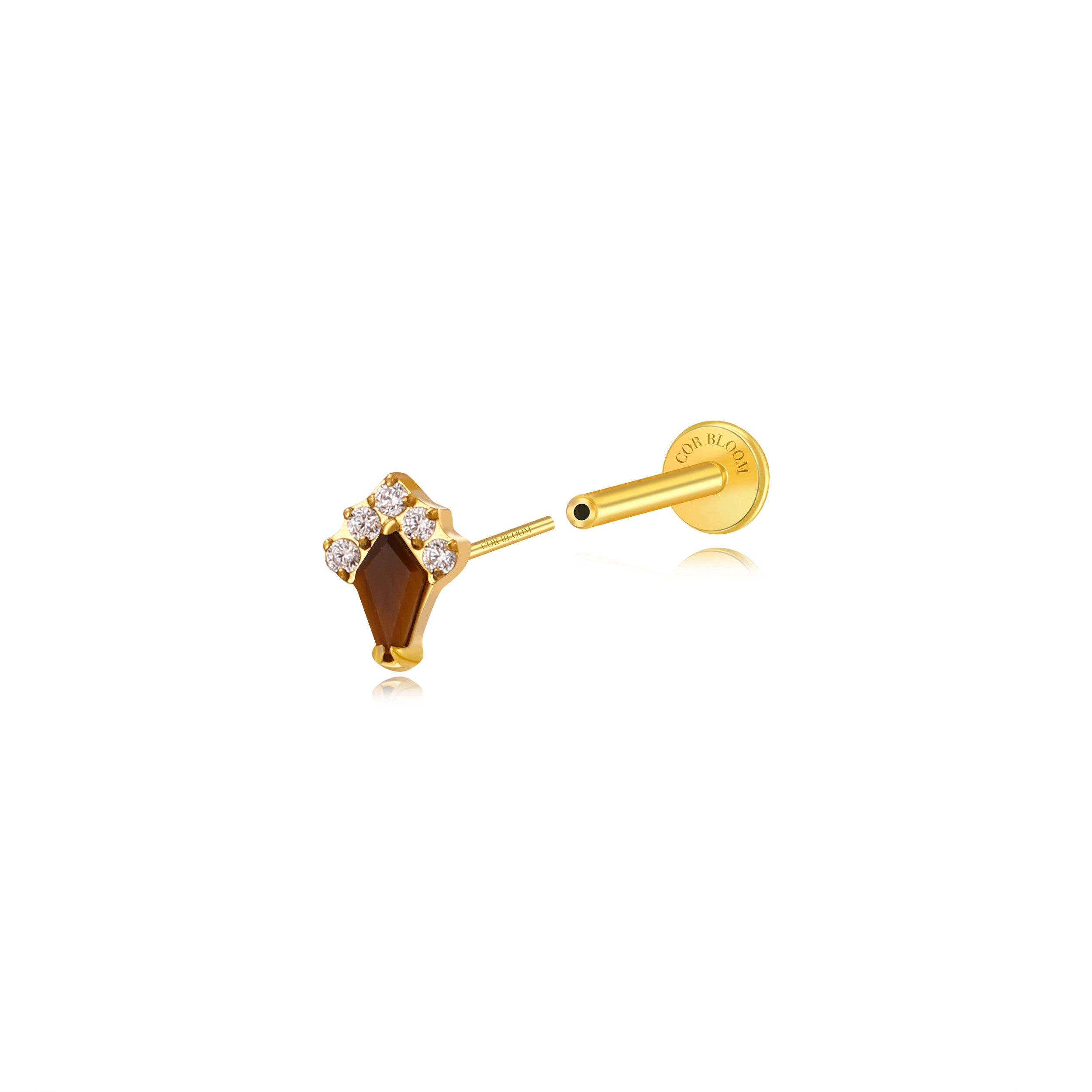 Titanium Darius Cat's Eye Kite Stud