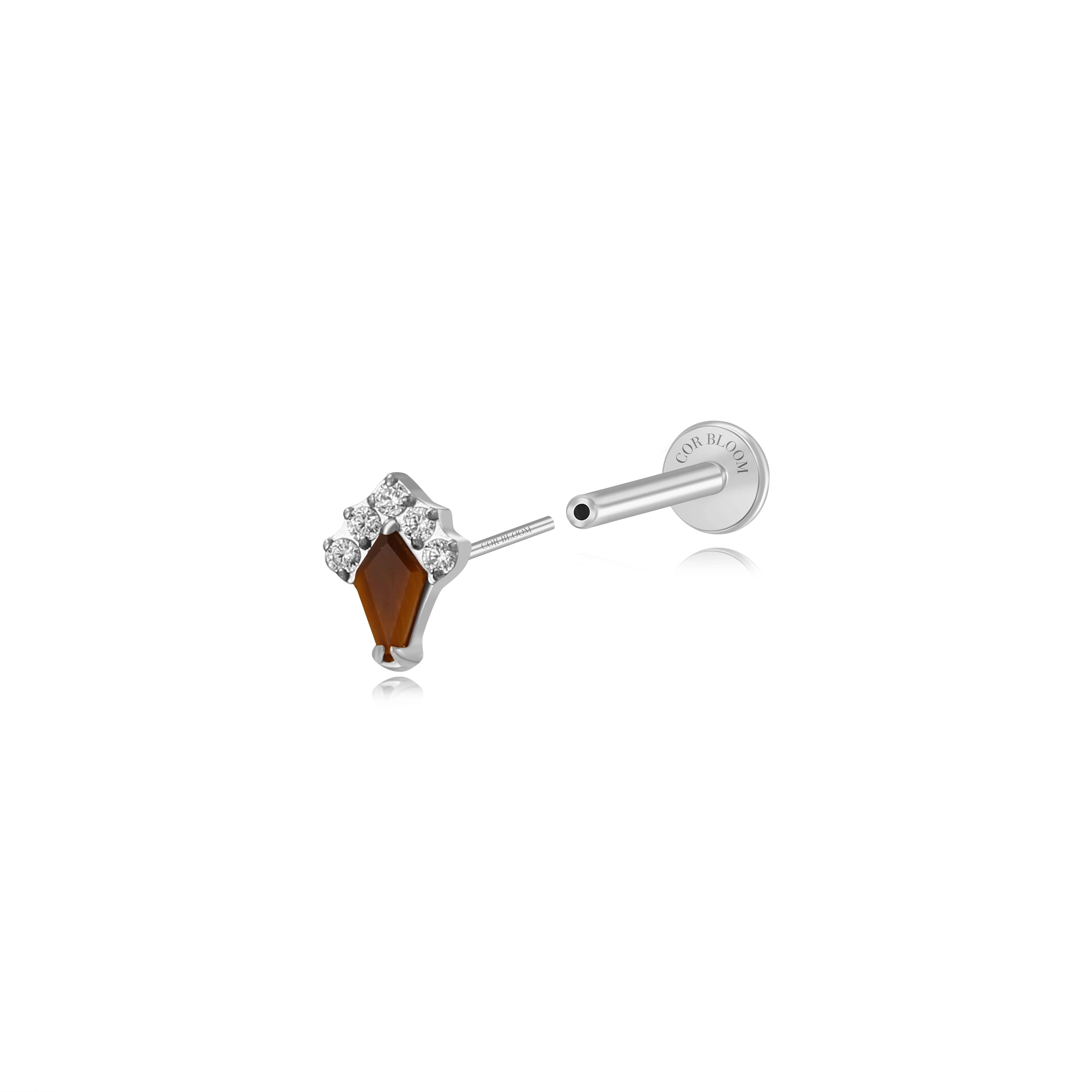 Titanium Darius Cat's Eye Kite Stud