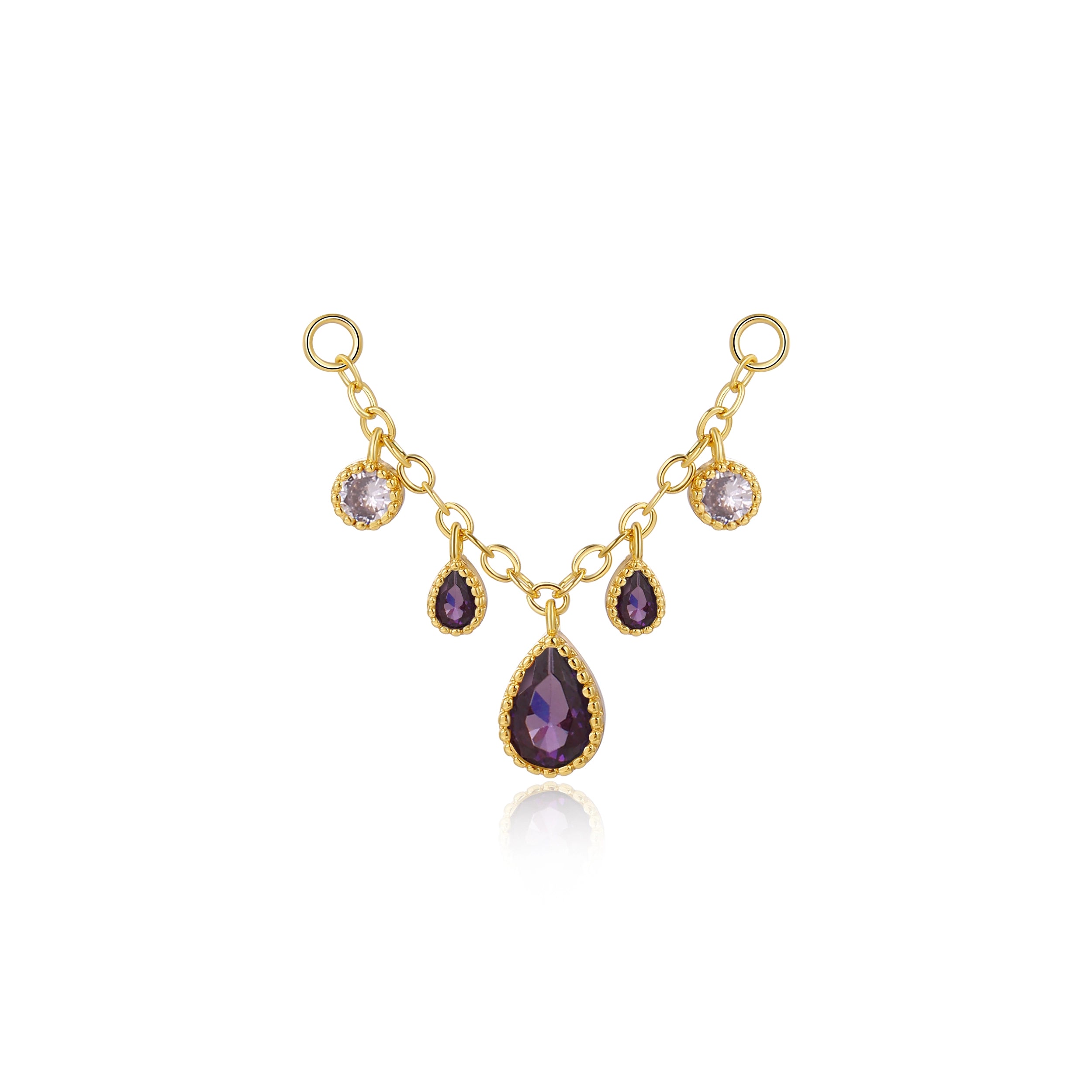 Zoticus Dewdrop Chain Attachment - Soft Amethyst Lavender