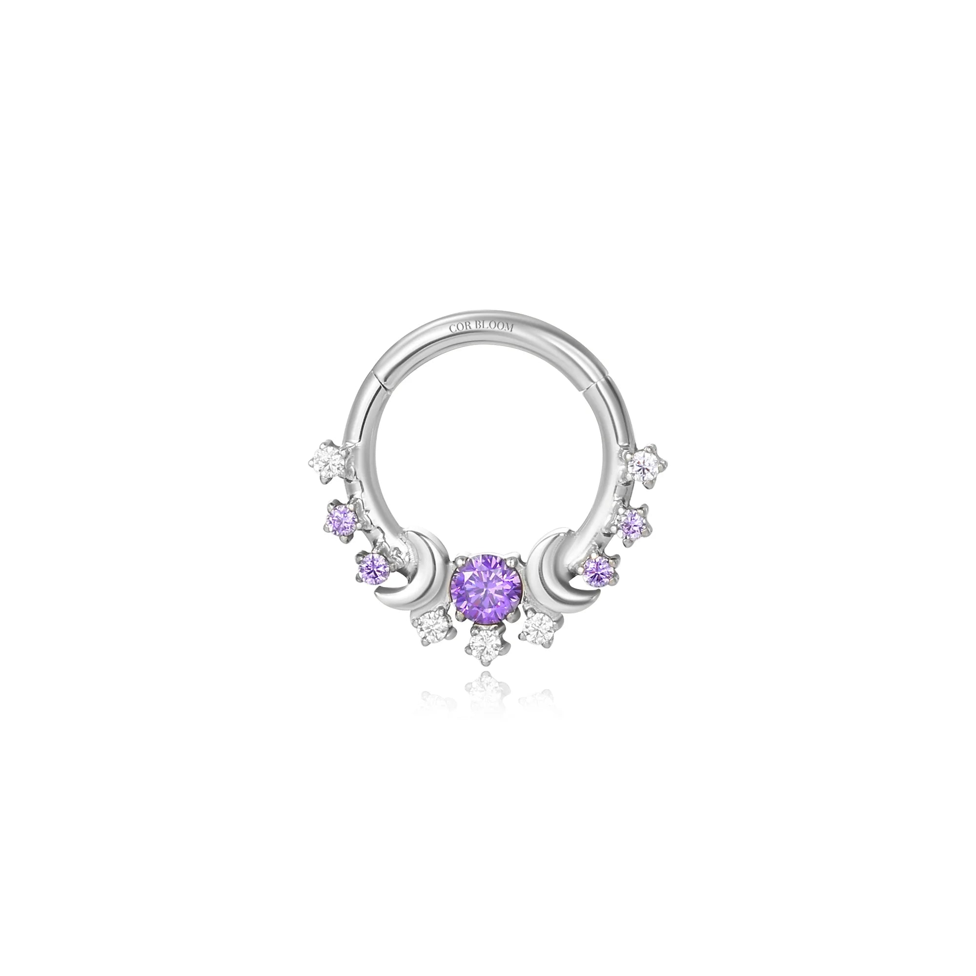 Titanium Themis Star Cluster Clicker - Amethyst