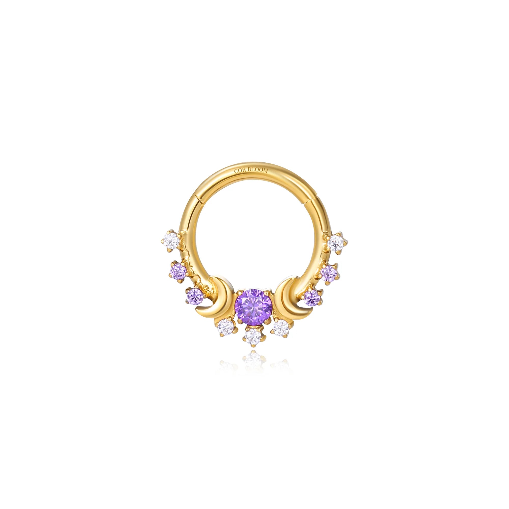 Titanium Themis Star Cluster Clicker - Amethyst
