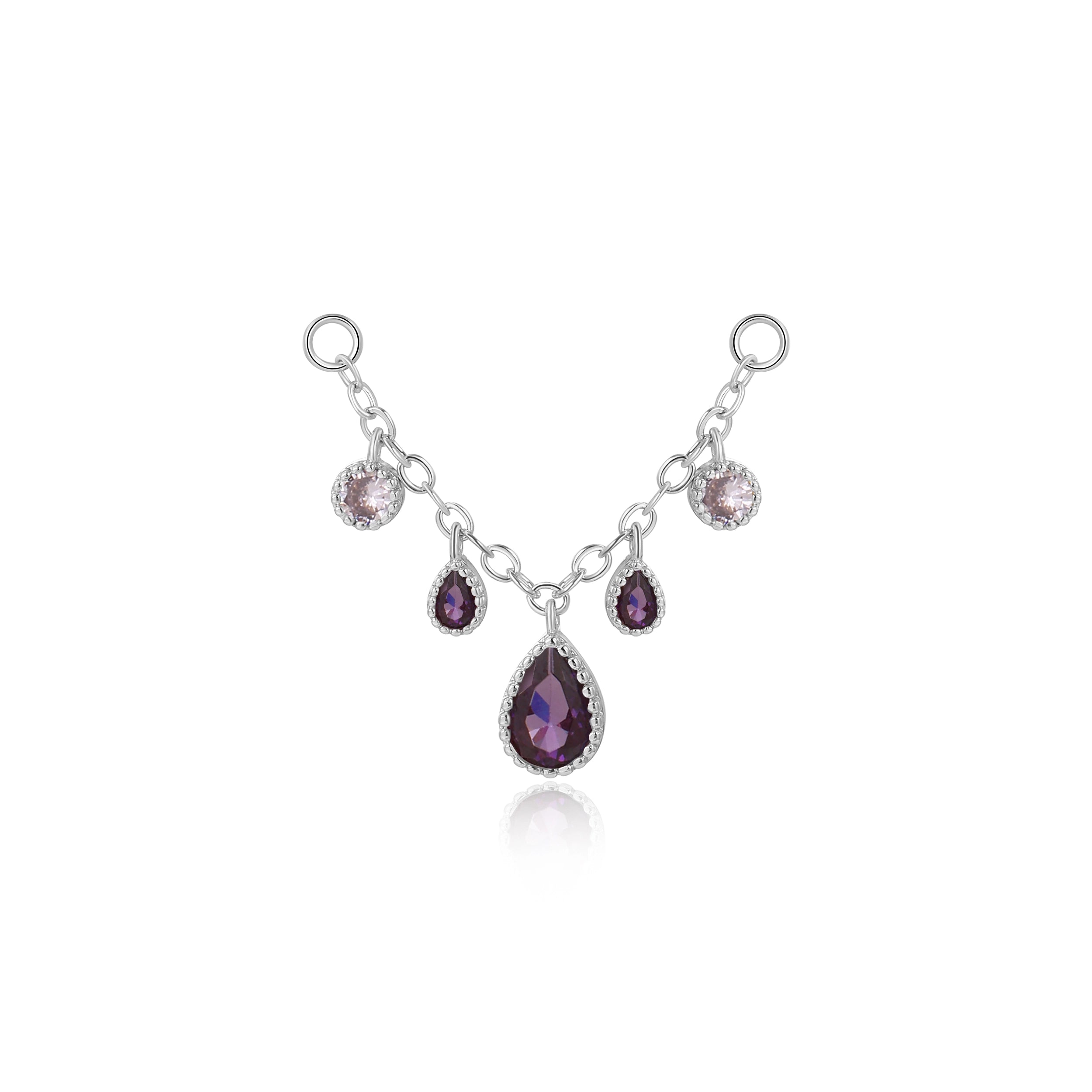 Zoticus Dewdrop Chain Attachment - Soft Amethyst Lavender